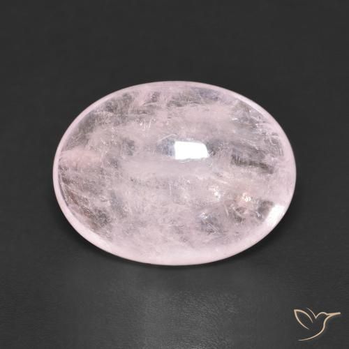 7.10ct طبيعي وردى فاتح جدا مورغانيتي, بيضوي, شفاف