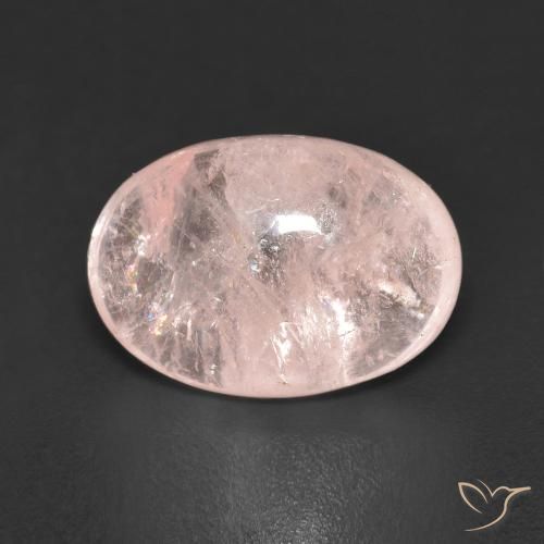 5.56ct طبيعي وردى مرجانى مورغانيتي, بيضوي, شفاف