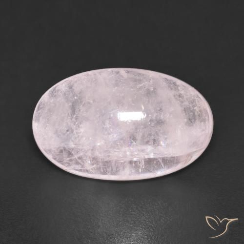 7.32ct طبيعي وردى فاتح جدا مورغانيتي, بيضوي, شفاف