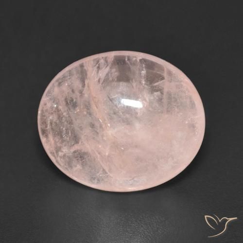4.45ct طبيعي وردى متوسط مورغانيتي, بيضوي, شفاف