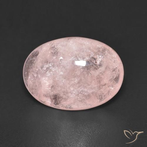 6.49ct طبيعي وردى متوسط مورغانيتي, بيضوي, شفاف