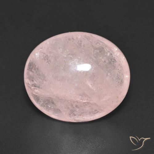 6.44ct طبيعي وردى متوسط مورغانيتي, بيضوي, شفاف