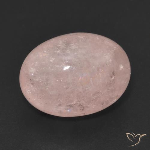 9.93ct طبيعي وردي فاتح مورغانيتي, بيضوي, نصف شفاف