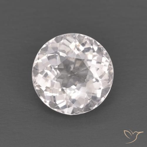 1.25ct طبيعي وردي فاتح مورغانيتي, دائري, قليلا جدا