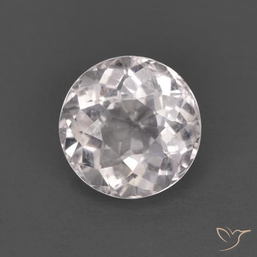 1.24ct طبيعي وردي فاتح مورغانيتي, دائري, قليلا جدا