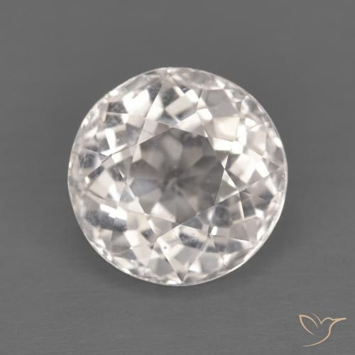 1.55ct طبيعي وردى فاتح جدا مورغانيتي, دائري, VVS-VS