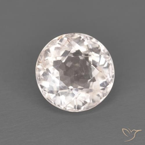 1.22ct طبيعي Medium Light-Pink مورغانيتي, دائري, قليلا جدا