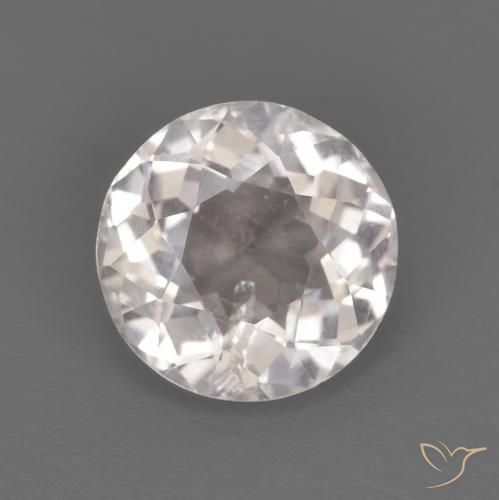 1.29ct طبيعي وردى فاتح جدا مورغانيتي, دائري, قليلا جدا