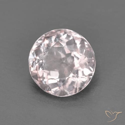 1.20ct طبيعي وردى فاتح جدا مورغانيتي, دائري, قليلا جدا