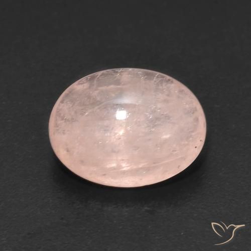 4.11ct طبيعي Medium Light-Pink مورغانيتي, بيضوي, نصف شفاف