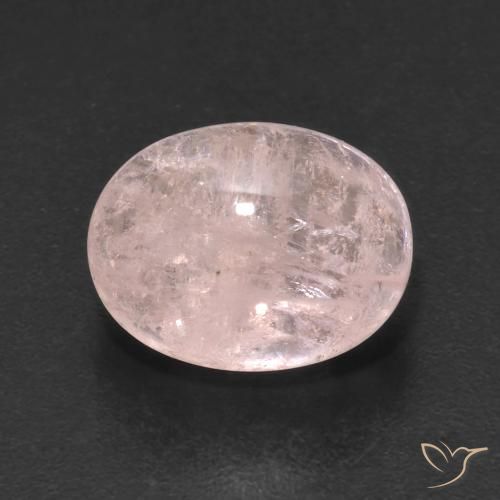 5.22ct طبيعي وردى فلامنجو مورغانيتي, بيضوي, شفاف