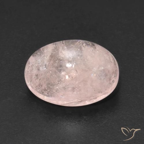 4.21ct طبيعي وردى فلامنجو مورغانيتي, بيضوي, شفاف