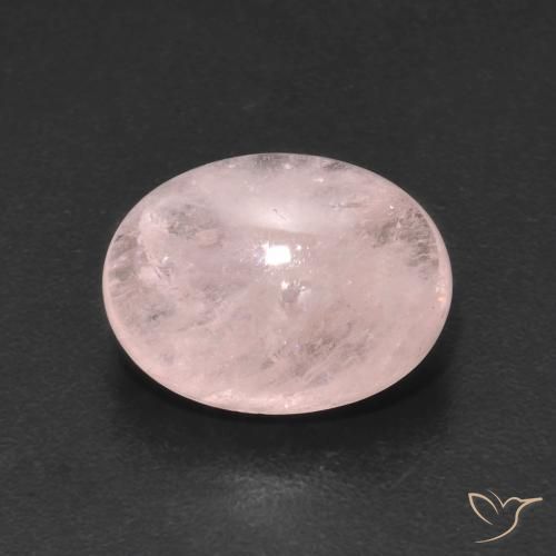 4.19ct طبيعي Medium Light-Pink مورغانيتي, بيضوي, نصف شفاف