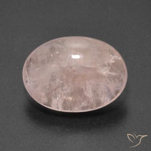 5.02ct طبيعي وردى متوسط مورغانيتي, بيضوي, شفاف