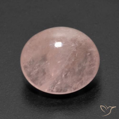 6.38ct طبيعي وردى فلامنجو مورغانيتي, بيضوي, شفاف