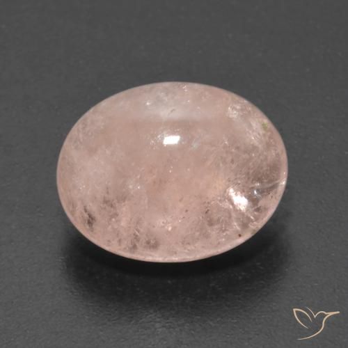 5.27ct طبيعي سالمون وردي مورغانيتي, بيضوي, شفاف