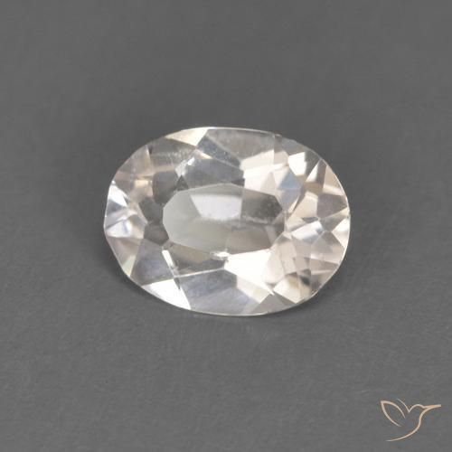 0.41ct طبيعي وردى فاتح جدا مورغانيتي, بيضوي, VVS-VS