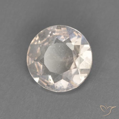 0.51ct طبيعي سالمون وردي مورغانيتي, دائري, VVS-VS