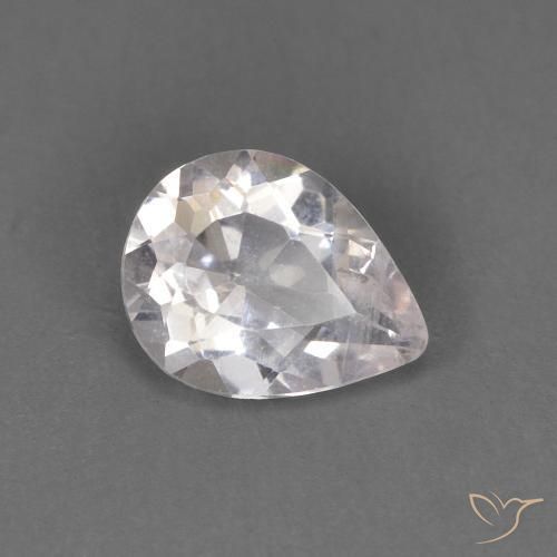 0.52ct طبيعي وردى فاتح جدا مورغانيتي, شكل الكمثرى, SI