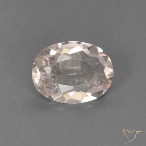 0.77ct طبيعي سالمون وردي مورغانيتي, بيضوي, قليلا جدا