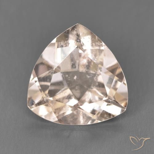 3.53ct طبيعي Medium Light-Pink مورغانيتي, مثلثى, قليلا جدا