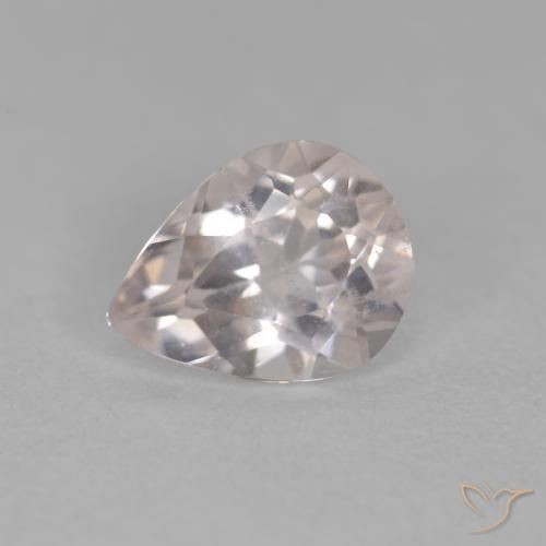 0.69ct طبيعي Medium Light-Pink مورغانيتي, شكل الكمثرى, قليلا جدا
