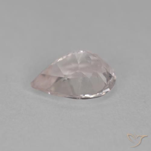 مورغانيتي Medium Light-Pink طبيعي، شكل الكمثرى، 0.69 قيراط، قليلا جدا