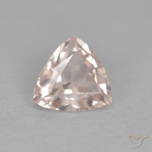 0.37ct طبيعي Medium Light-Pink مورغانيتي, مثلثى, VVS-VS