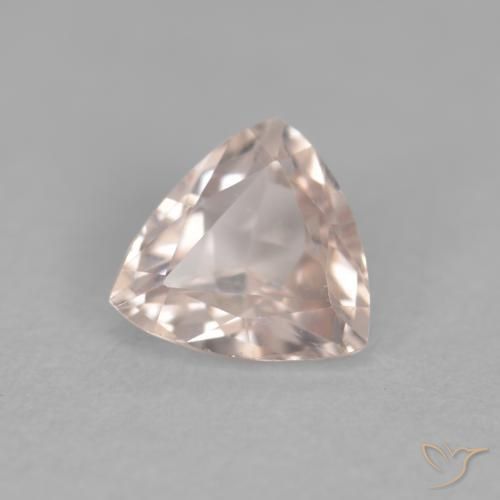 مورغانيتي Medium Light-Pink طبيعي، مثلثى، 0.37 قيراط، VVS-VS