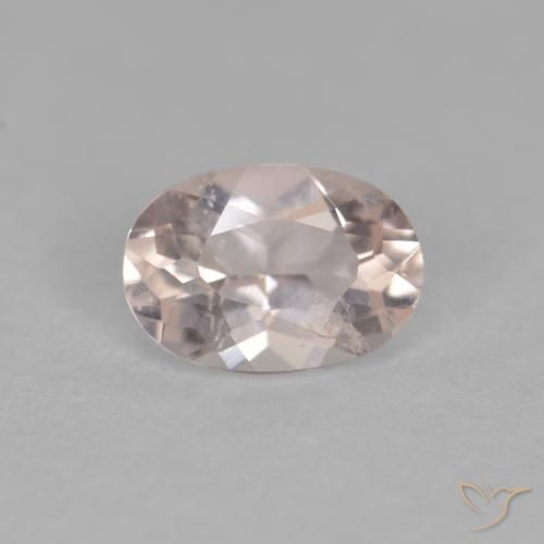 0.38ct طبيعي سالمون وردي مورغانيتي, بيضوي, قليلا جدا