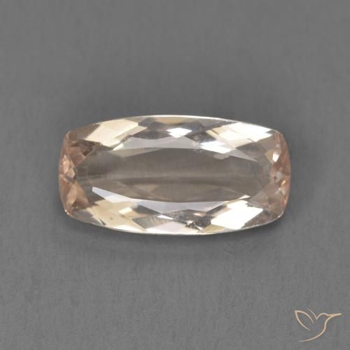 1.38ct طبيعي وردى متوسط مورغانيتي, وسادة, VVS-VS