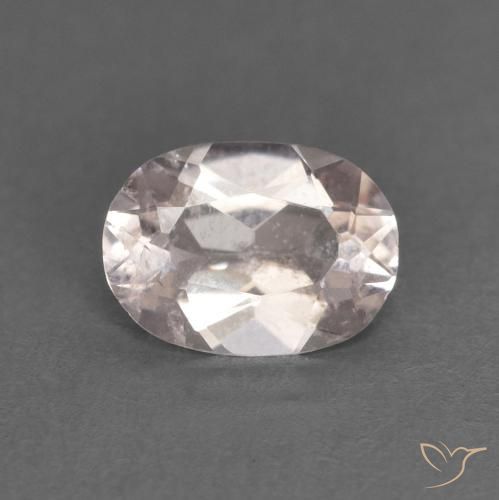 0.48ct طبيعي وردى فاتح جدا مورغانيتي, بيضوي, قليلا جدا