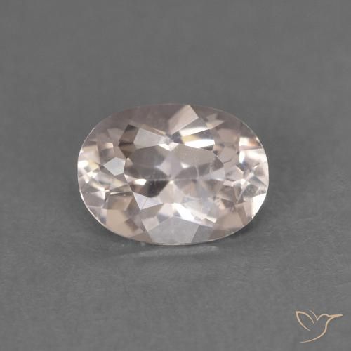 0.44ct طبيعي وردى فاتح جدا مورغانيتي, بيضوي, قليلا جدا