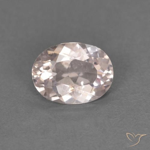 0.43ct طبيعي وردى فلامنجو مورغانيتي, بيضوي, قليلا جدا