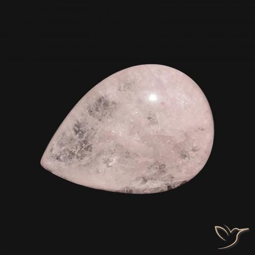6.10ct طبيعي وردي فاتح مورغانيتي, شكل الكمثرى, نصف شفاف