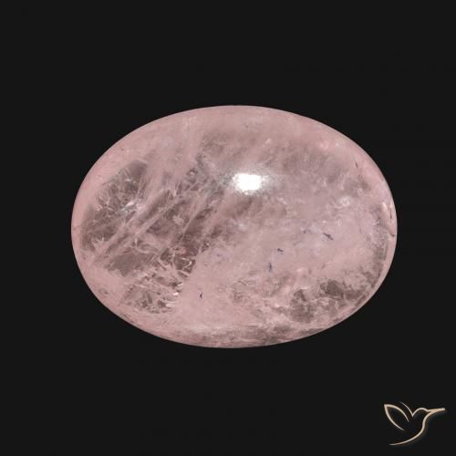 8.31ct طبيعي وردي فاتح مورغانيتي, بيضوي, نصف شفاف