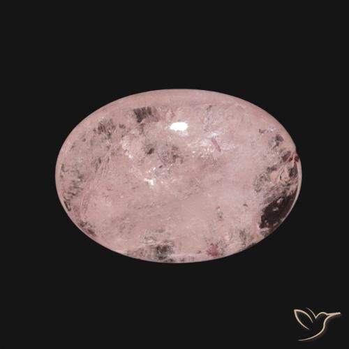 4.01ct طبيعي وردي فاتح مورغانيتي, بيضوي, نصف شفاف