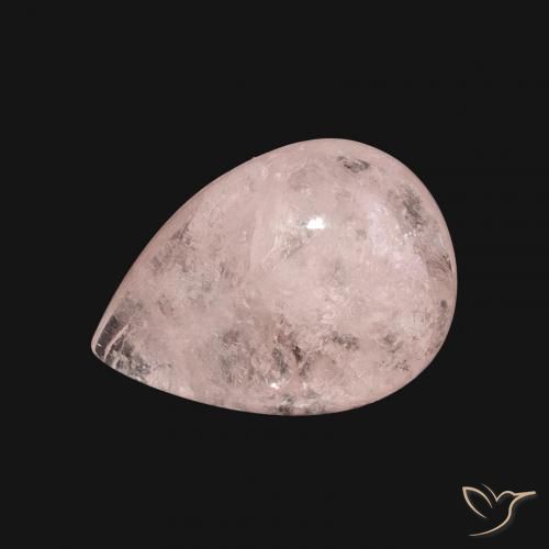 6.16ct طبيعي وردى متوسط مورغانيتي, شكل الكمثرى, نصف شفاف