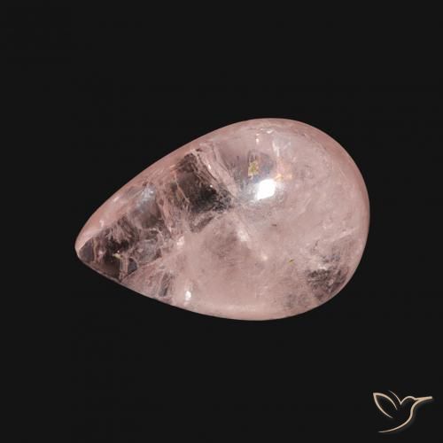 3.63ct طبيعي وردى متوسط مورغانيتي, شكل الكمثرى, شفاف