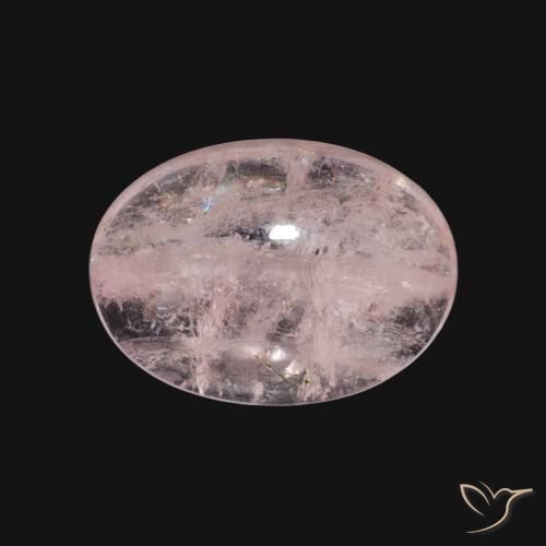 4.80ct طبيعي وردى فلامنجو مورغانيتي, بيضوي, شفاف