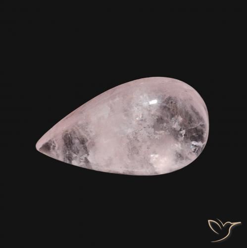 3.35ct طبيعي وردي فاتح مورغانيتي, شكل الكمثرى, شفاف