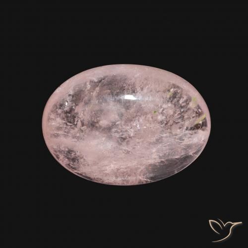 5.58ct طبيعي وردى فلامنجو مورغانيتي, بيضوي, شفاف