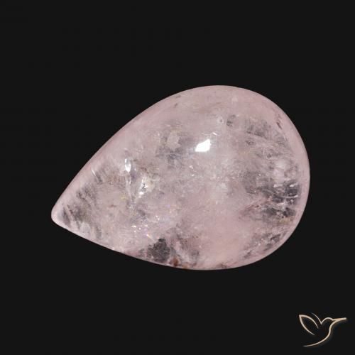 4.86ct طبيعي وردي فاتح مورغانيتي, شكل الكمثرى, شفاف
