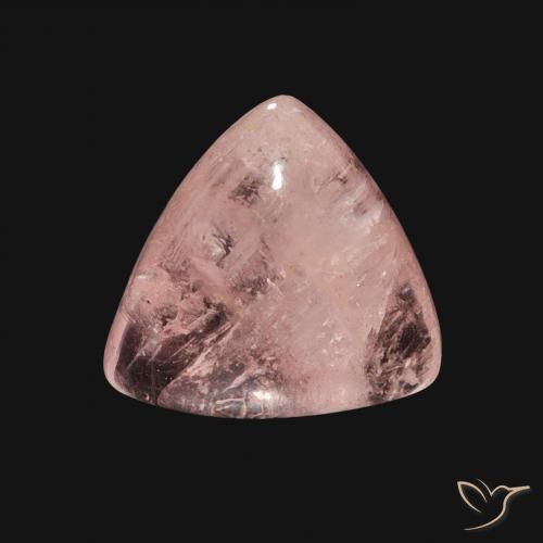 3.87ct طبيعي وردي فاتح مورغانيتي, مثلثى, شفاف