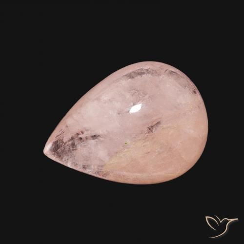 3.52ct طبيعي وردي فاتح مورغانيتي, شكل الكمثرى, شفاف