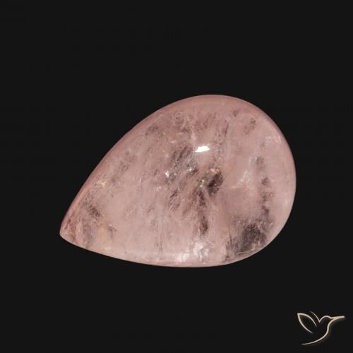 4.05ct طبيعي وردي فاتح مورغانيتي, شكل الكمثرى, شفاف