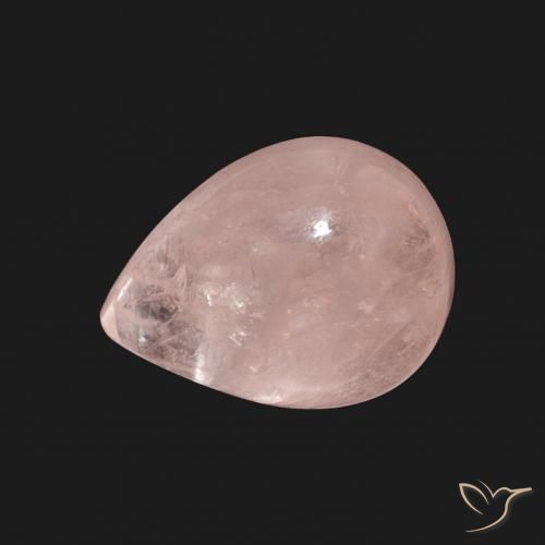 4.15ct طبيعي وردى ترابى مورغانيتي, شكل الكمثرى, شفاف