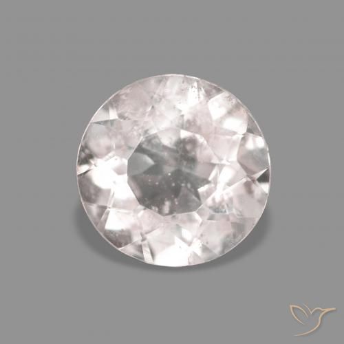 0.52ct طبيعي وردى فاتح جدا مورغانيتي, دائري, VS-SI
