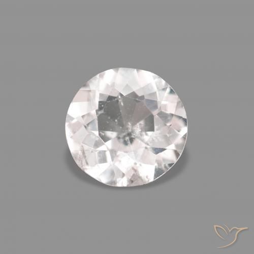 0.34ct وردى فاتح جدا مورغانيتي, دائري, قليلا جدا