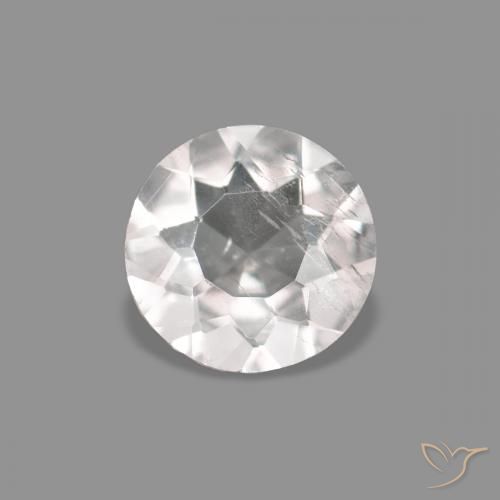 0.36ct وردى فاتح جدا مورغانيتي, دائري, قليلا جدا